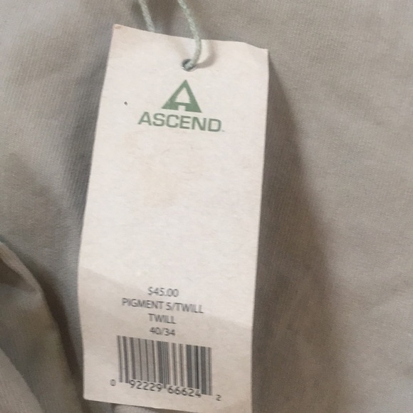 NWT Ascend men’s pant, Size 40/34, Twill - Picture 3 of 8